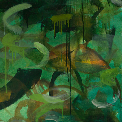 Confront, Painting by Mia Scheffey