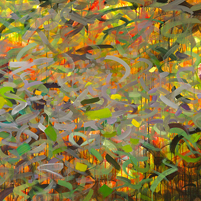 Whale - Panel Painting by Mia Scheffey