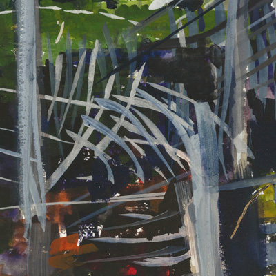 Study #2, watercolor on paper by Mia Scheffey